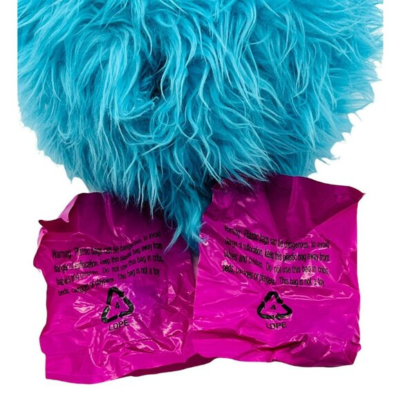 Pikmi Pops Blue Huddy Bunny Jumbo Rabbit Plush Moose WITH 2 Unopened Charms 2016 - Picture 5 of 8